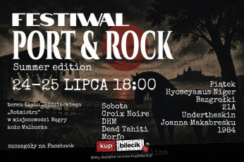 Węgry Wydarzenie Koncert Port&Rock Festiwal - Piątek